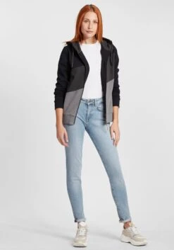 OXMO Sweatjacken Sweatjacke Aggi Frauen Schwarz -OXMO Verkaufs-Shop f02042074dd4f05d9d97dc6171e65f04