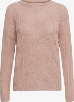 OXMO Feinstrickpullover Pullover Chiara Frauen Rosa