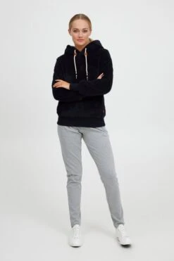 OXMO Kapuzenpullover Hoodie ANNIKEN Frauen Dunkelblau -OXMO Verkaufs-Shop f40224f170cdf8e49a170fe2dff76cb2
