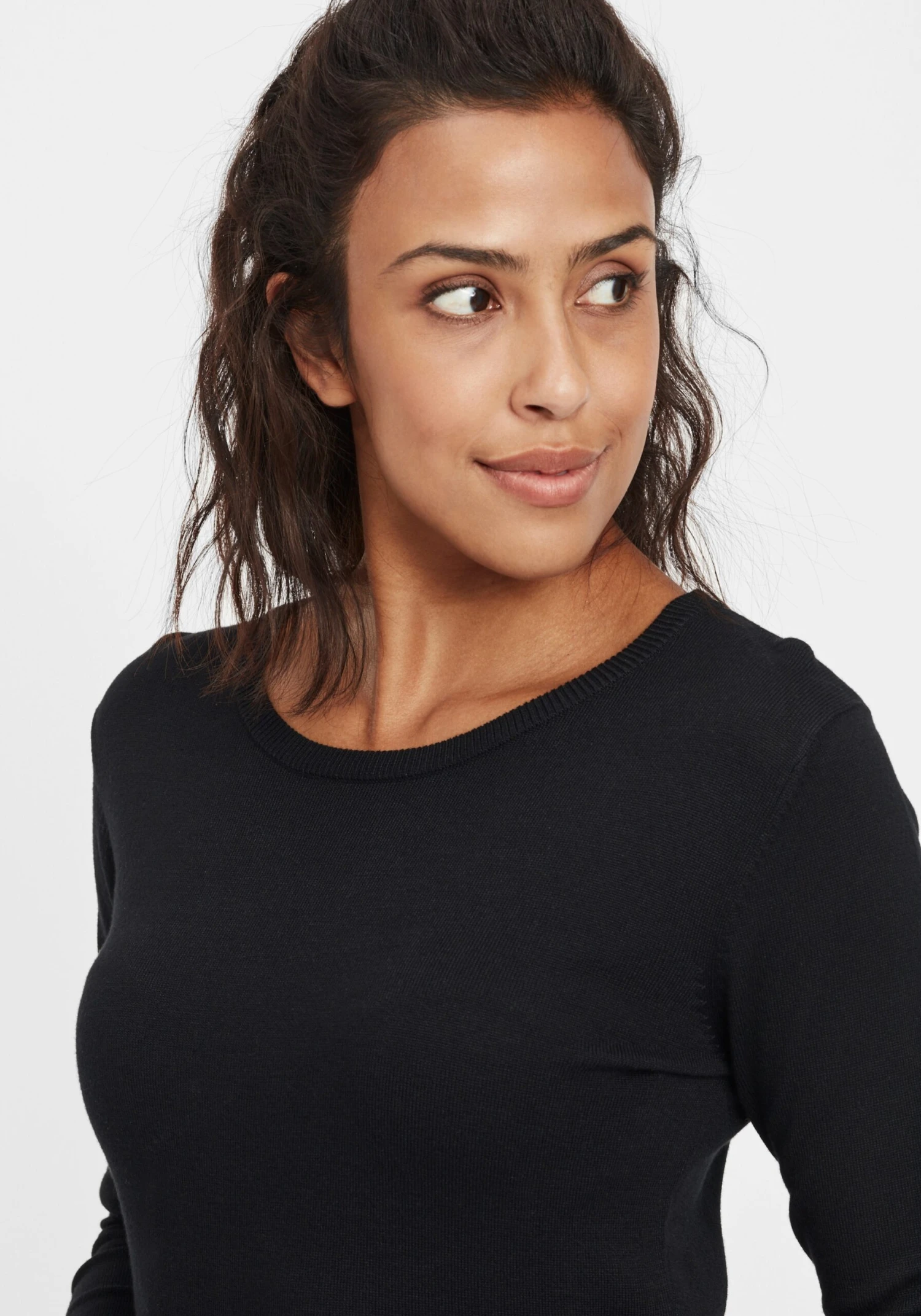 OXMO Pullover Strickpullover Edda Frauen Schwarz 5 OXMO Pullover Strickpullover Edda Frauen Schwarz – Bild 5