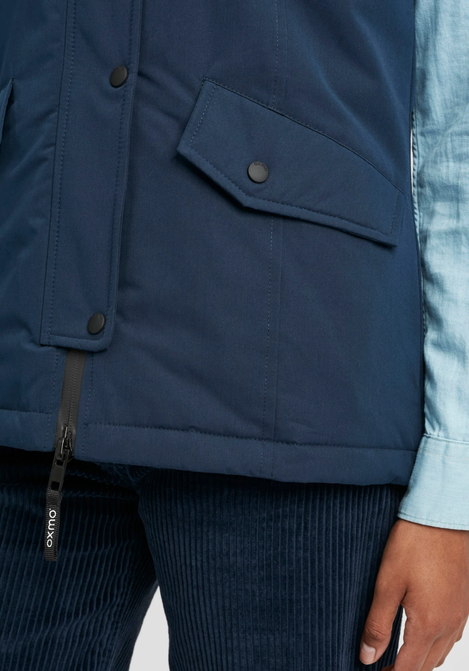 OXMO Westen Weste Tenja Frauen Blau / Navy / Dunkelblau 6 OXMO Westen Weste Tenja Frauen Blau / Navy / Dunkelblau – Bild 6