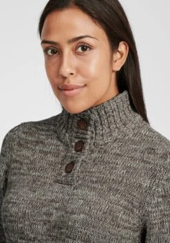 OXMO Rollkragenpullover Strickpullover Philicita Frauen Grau -OXMO Verkaufs-Shop fa5208ffff47b2be62479392094ed559