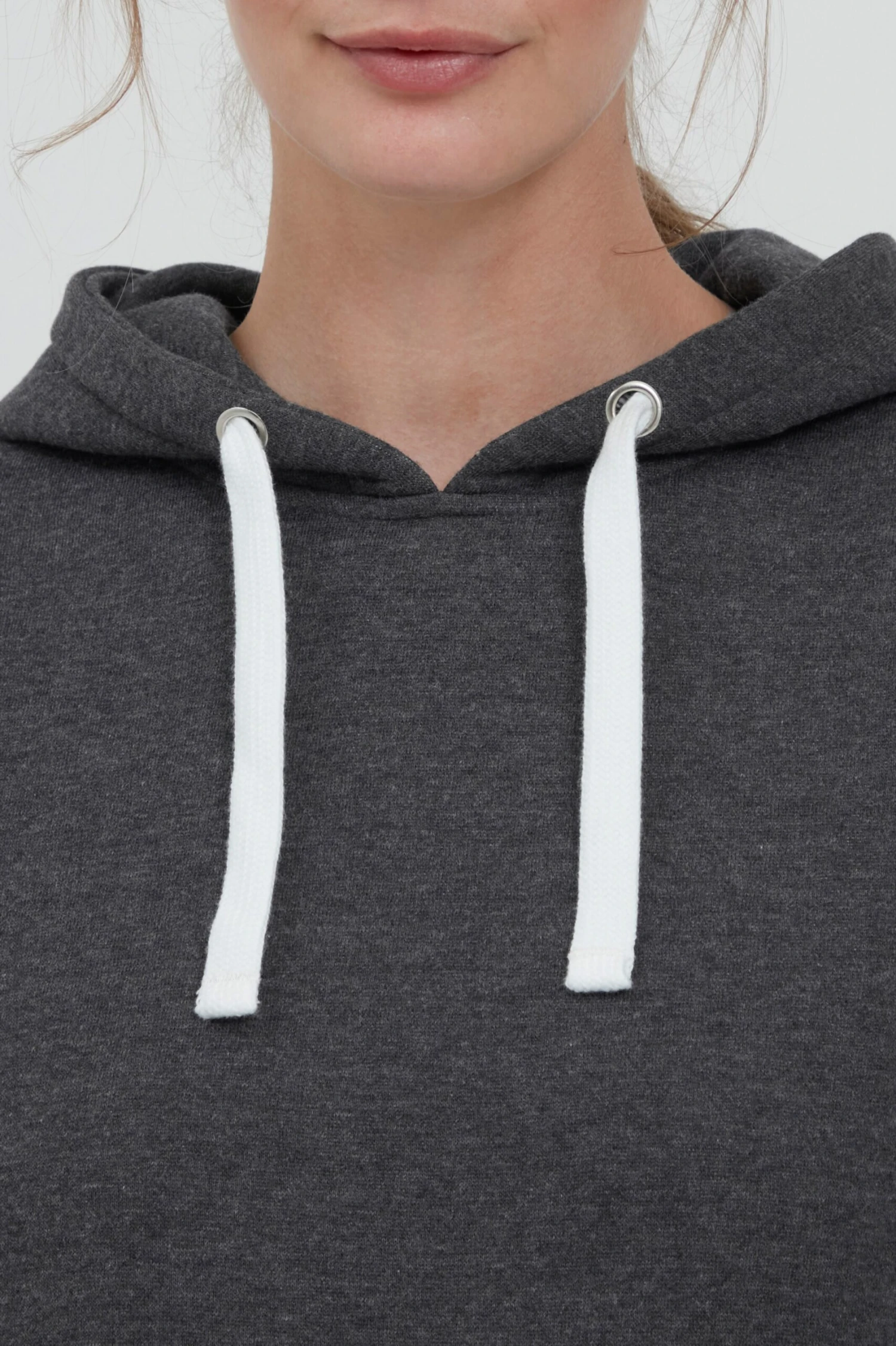 OXMO Kapuzenpullover Hoodie Olive Frauen Dunkelgrau 5 OXMO Kapuzenpullover Hoodie Olive Frauen Dunkelgrau – Bild 5