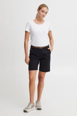 OXMO Hosen Regular Shorts Oxdaney Frauen Schwarz -OXMO Verkaufs-Shop fb1b90606c4e4099857fefab6aca93b5