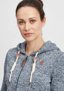 OXMO Sweatjacken Strickfleecejacke Thora Frauen Blau 10 OXMO Sweatjacken Strickfleecejacke Thora Frauen Blau -OXMO Verkaufs-Shop fb70a13224e396f57835889f53330863