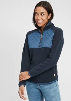 OXMO Übergangsjacken Sweatshirt Malita Frauen Blau -OXMO Verkaufs-Shop fcec44fb1158ddfe7e31008f3a2446c1