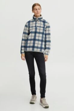 OXMO Outdoorjacken Outdoorjacke CHINNE Frauen Beige / Blau -OXMO Verkaufs-Shop ff0f600b091389f14efe6815116e3af8